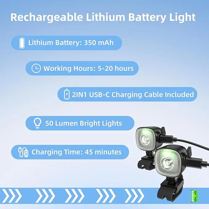 2 Original Rechargeable Headlights for Croc Charms, Rechargeable Flashlight for Croc Kids Girl Boy Women Men Sandal, Christmas Lights, Clip on Clog Headlamp Shoe Decoration for Crocs