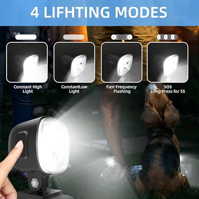 2 Original Rechargeable Headlights for Croc Charms, Rechargeable Flashlight for Croc Kids Girl Boy Women Men Sandal, Christmas Lights, Clip on Clog Headlamp Shoe Decoration for Crocs