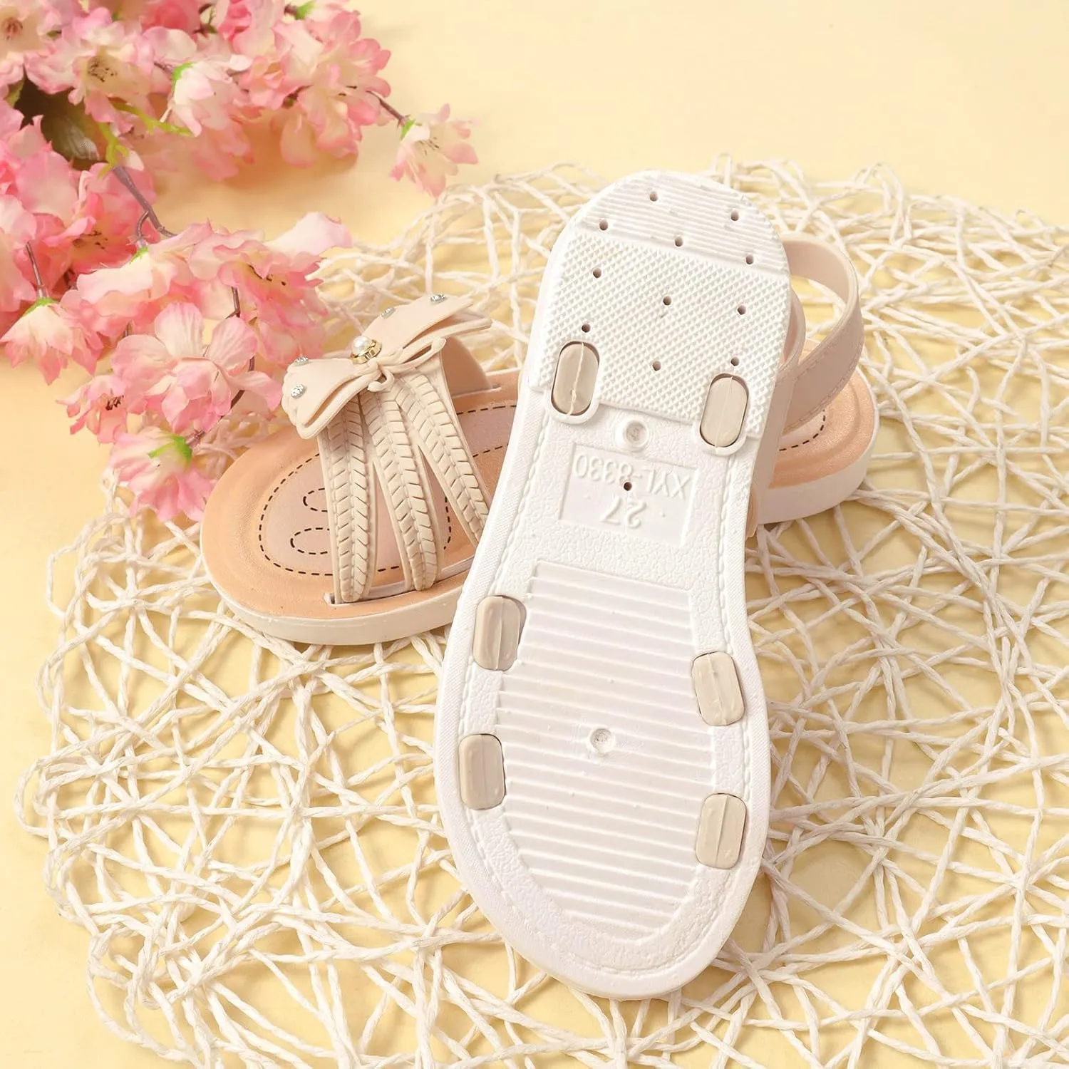 3 to 12Years Children Shoes Girls Sandals Summer Soft Sole Non Slip Comfortable Fashion Princess Shoes Bow Sandals