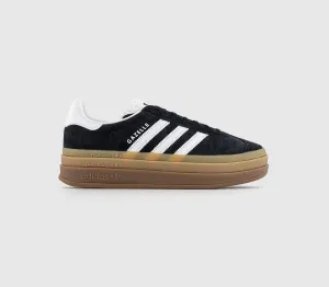 adidas Gazelle Bold W Black White White Gum Uk Size 6