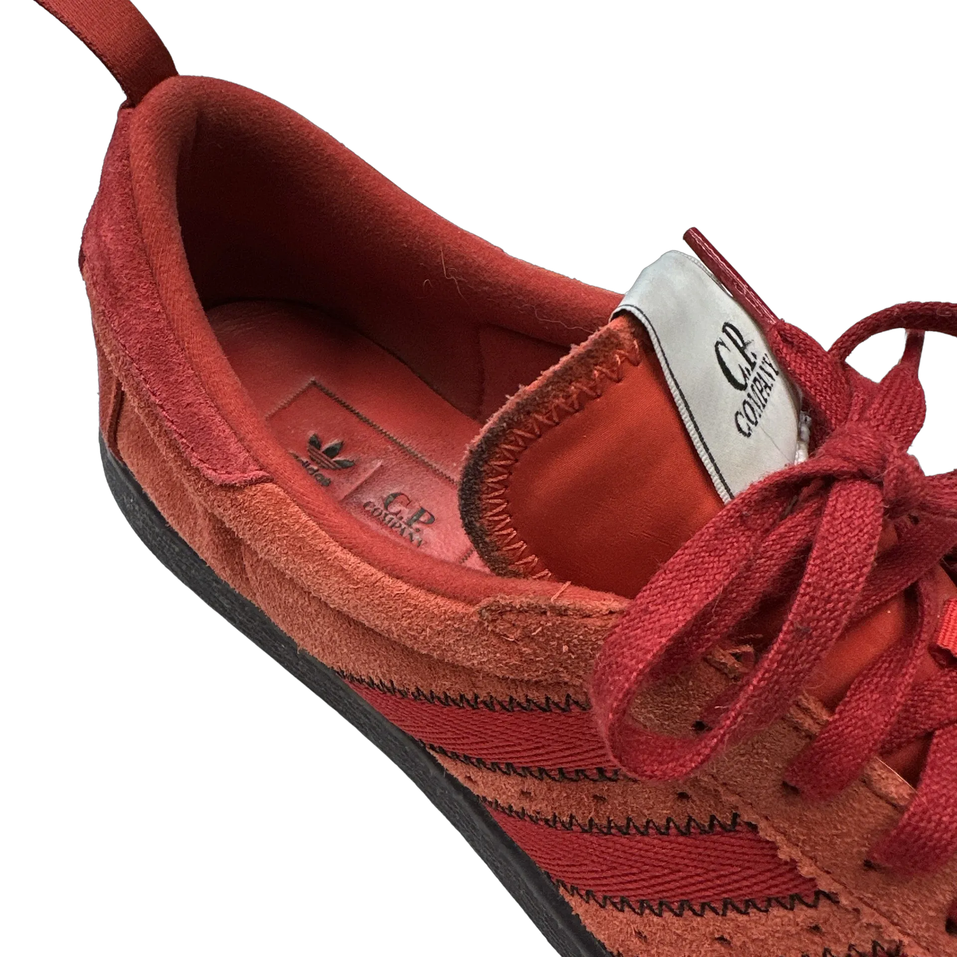 Adidas x CP Company Tobacco Brick Red Trainers - UK 7.5