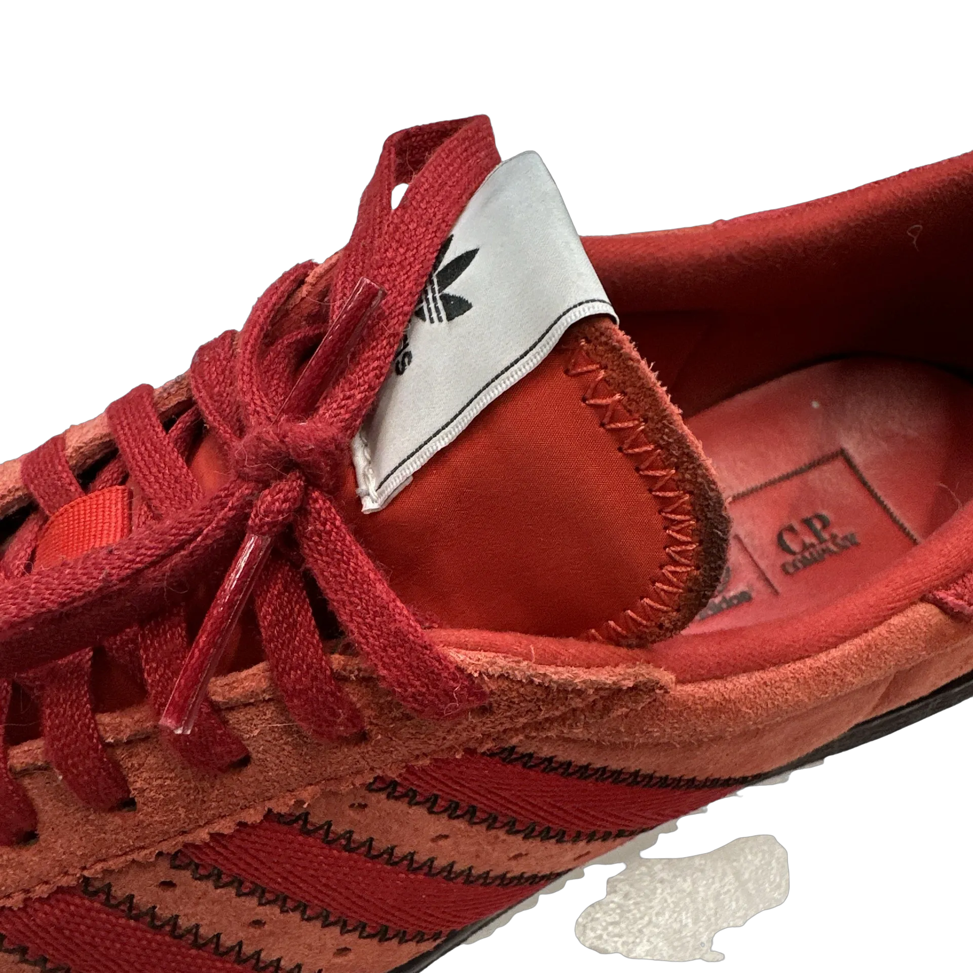 Adidas x CP Company Tobacco Brick Red Trainers - UK 7.5