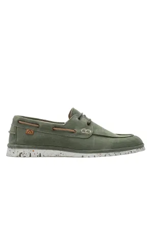 Amber Slip On Suede Shoes - Green