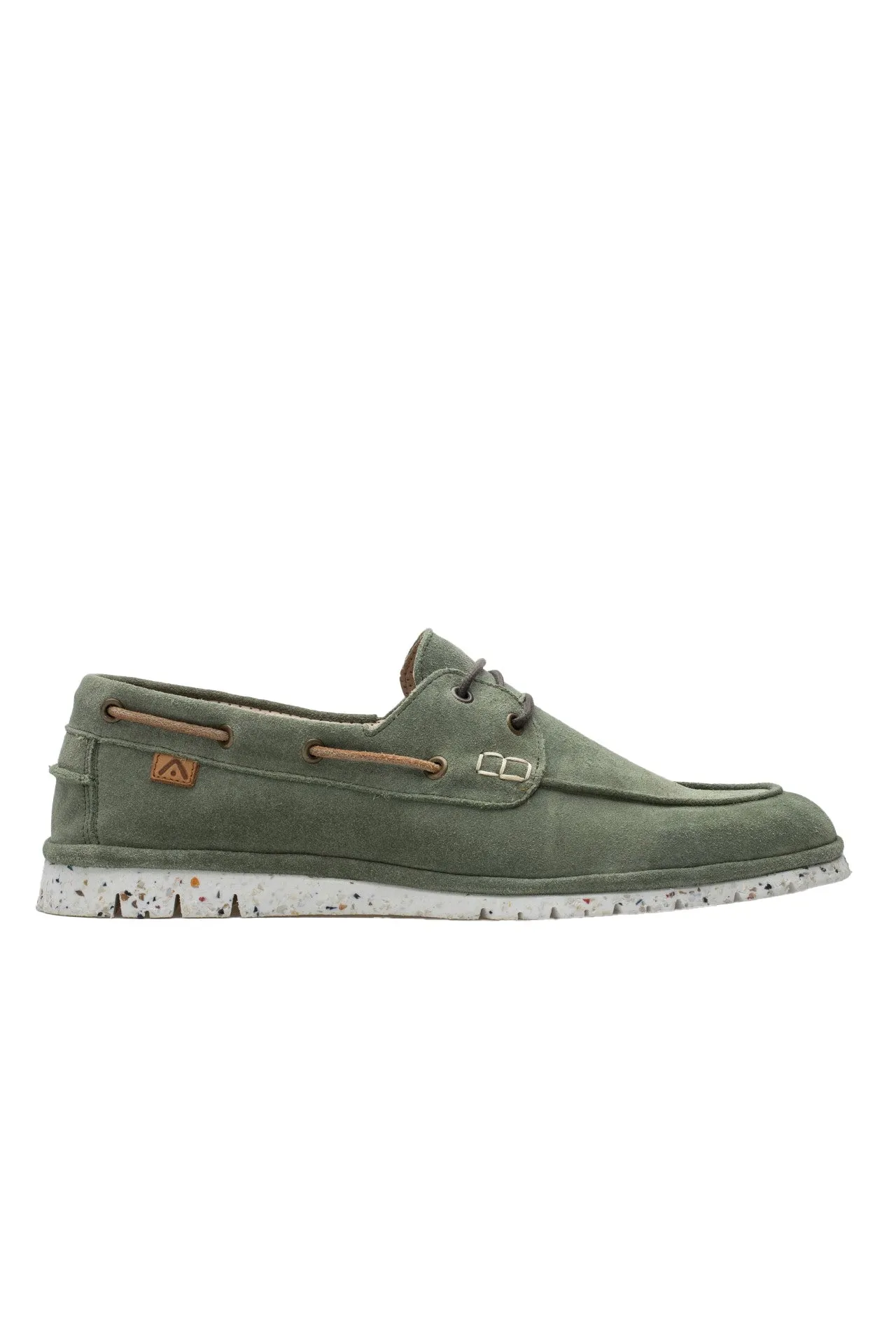 Amber Slip On Suede Shoes - Green
