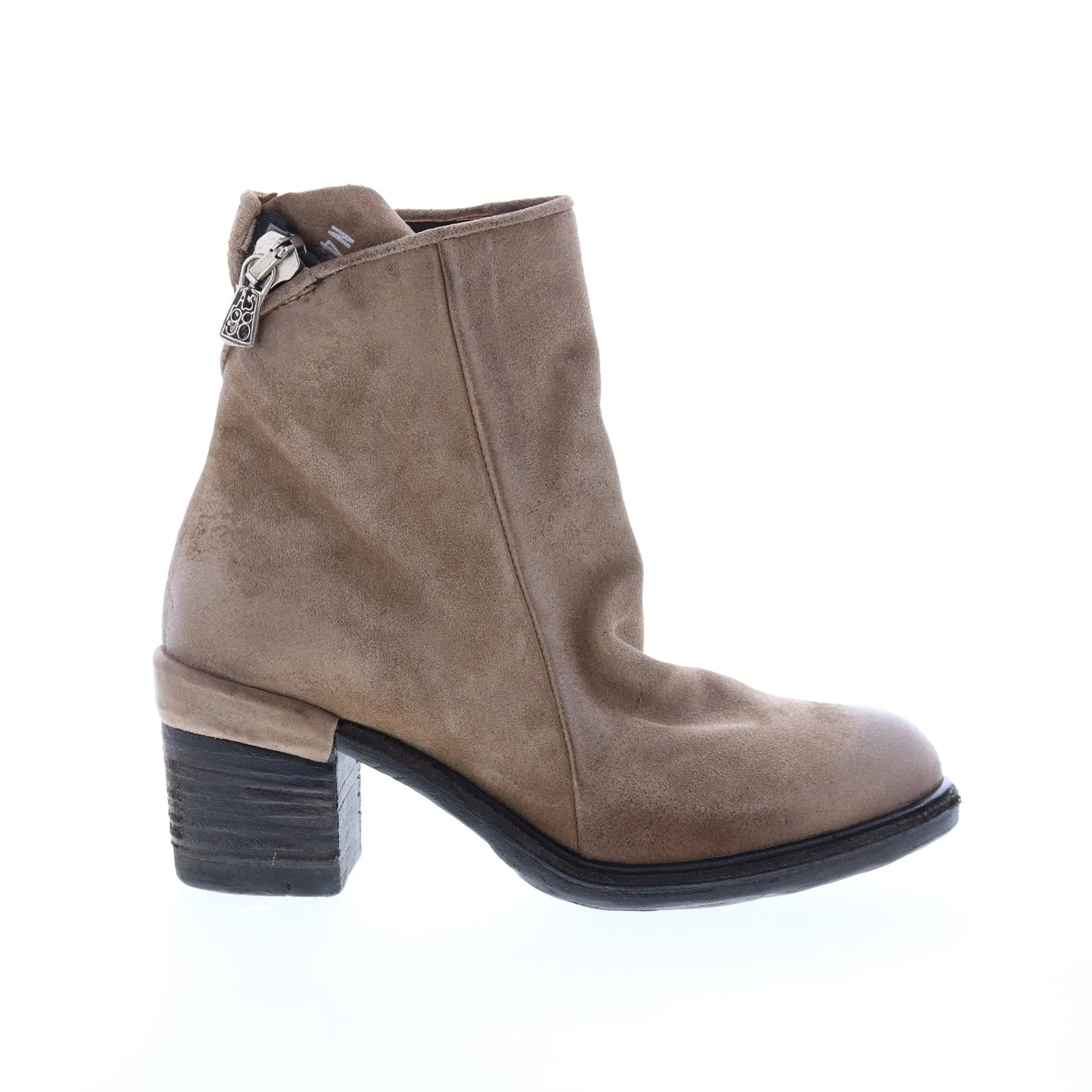 A.S. 98 Jase A24208-301 Womens Brown Leather Zipper Casual Dress Boots
