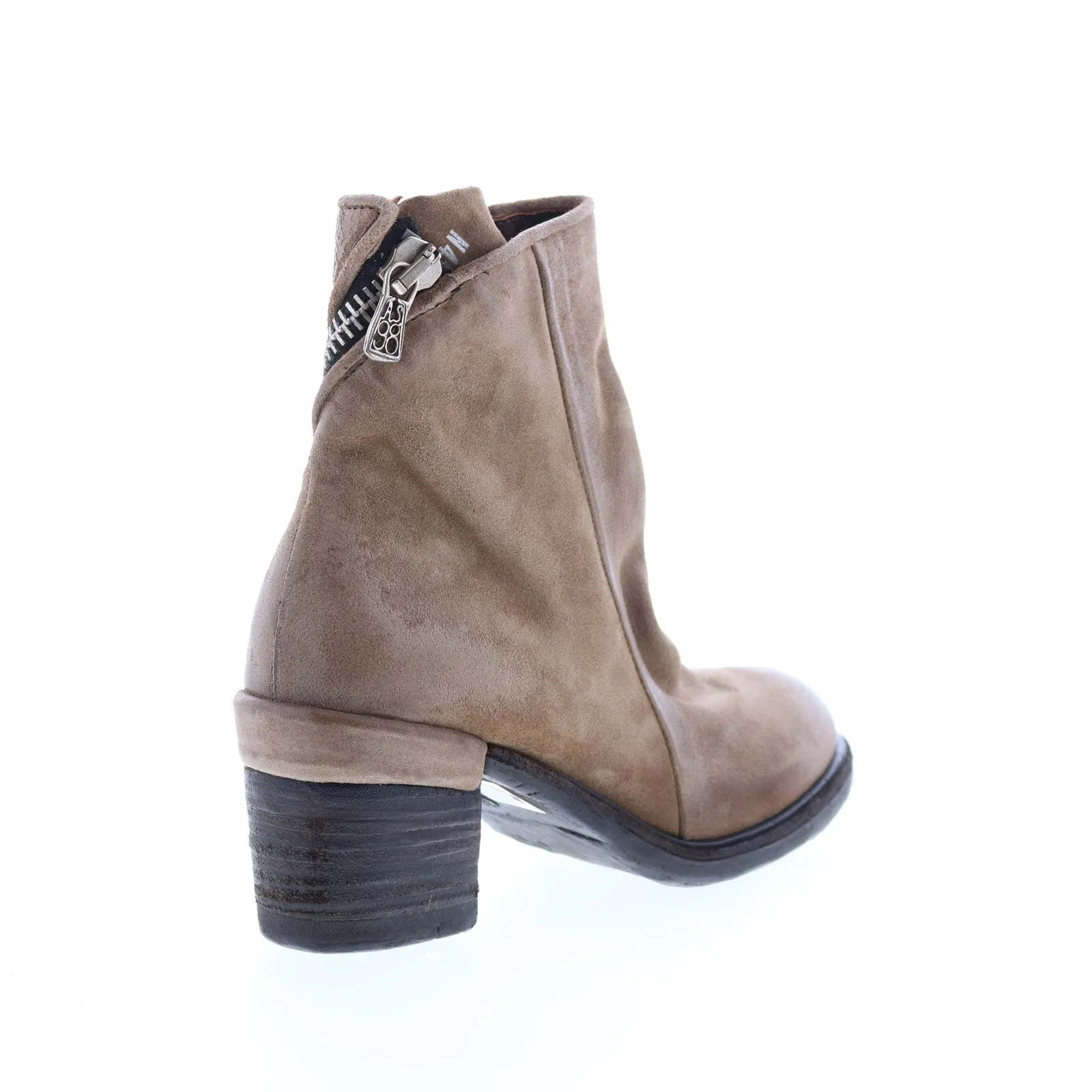 A.S. 98 Jase A24208-301 Womens Brown Leather Zipper Casual Dress Boots