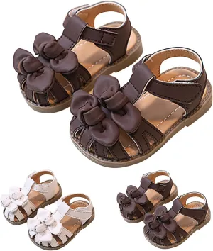 Baby Infant Sandals Newborn Boys Girls Leather Soft Open Toe Barefoot Wide Shoes Summer Breathable Strap Water Shoes