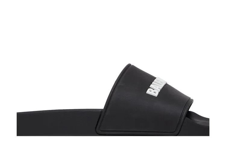 Balenciaga Wmns Classic Logo Slide 'Black' Sneakers, black