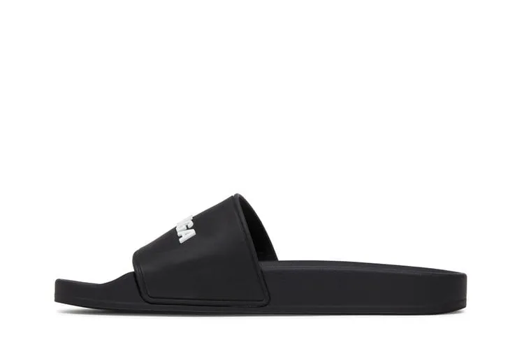 Balenciaga Wmns Classic Logo Slide 'Black' Sneakers, black