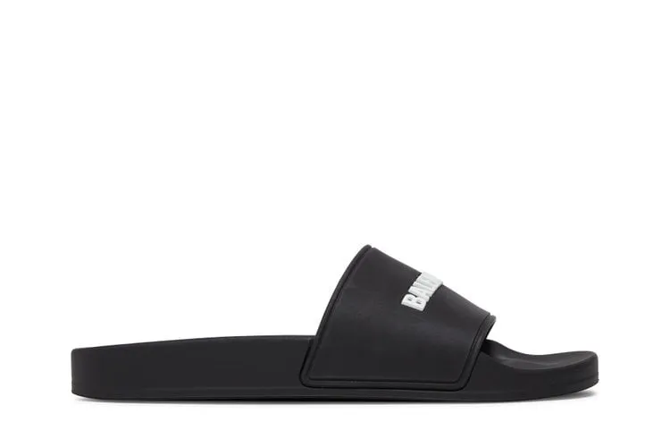 Balenciaga Wmns Classic Logo Slide 'Black' Sneakers, black