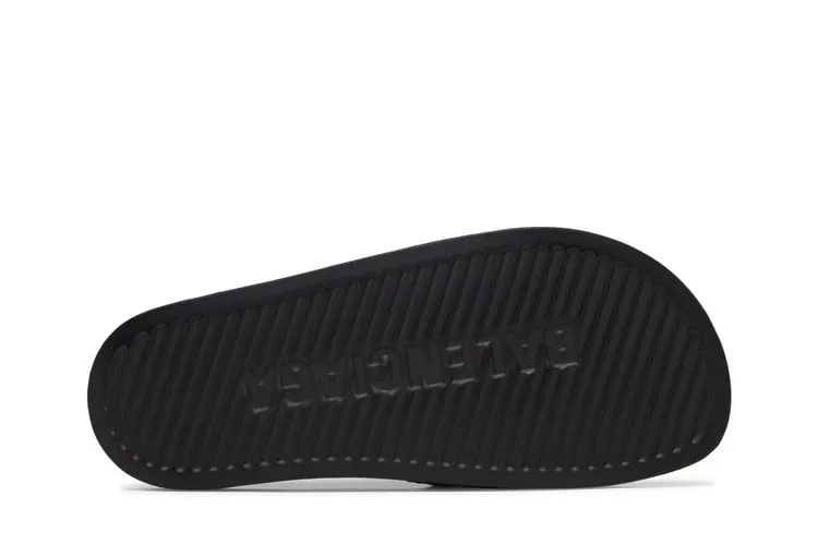 Balenciaga Wmns Classic Logo Slide 'Black' Sneakers, black