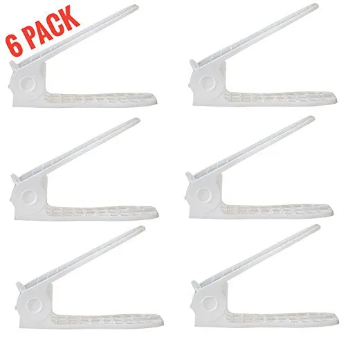 Benji bros Organizer: 6-Pack Storage Stand Space Saving & Easy to Use Rack Shoes|Holder| Top Door & Closet Shoes Organizing Rack| Declutter Your Closet & Neatly Store Your Shoes