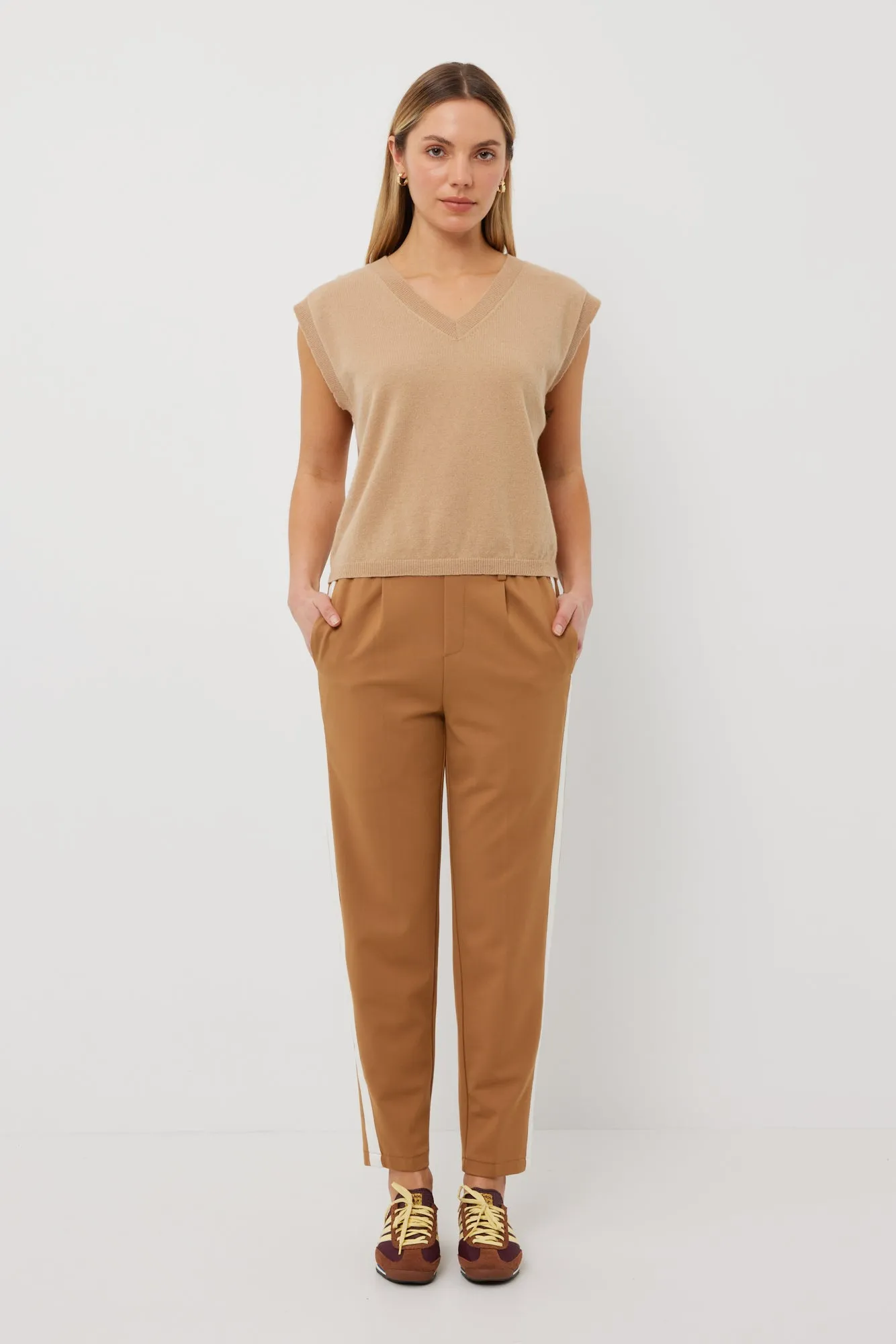 Bobbie Pants | Caramel/White