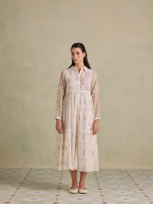 Botanical Imprints Shirt Dress