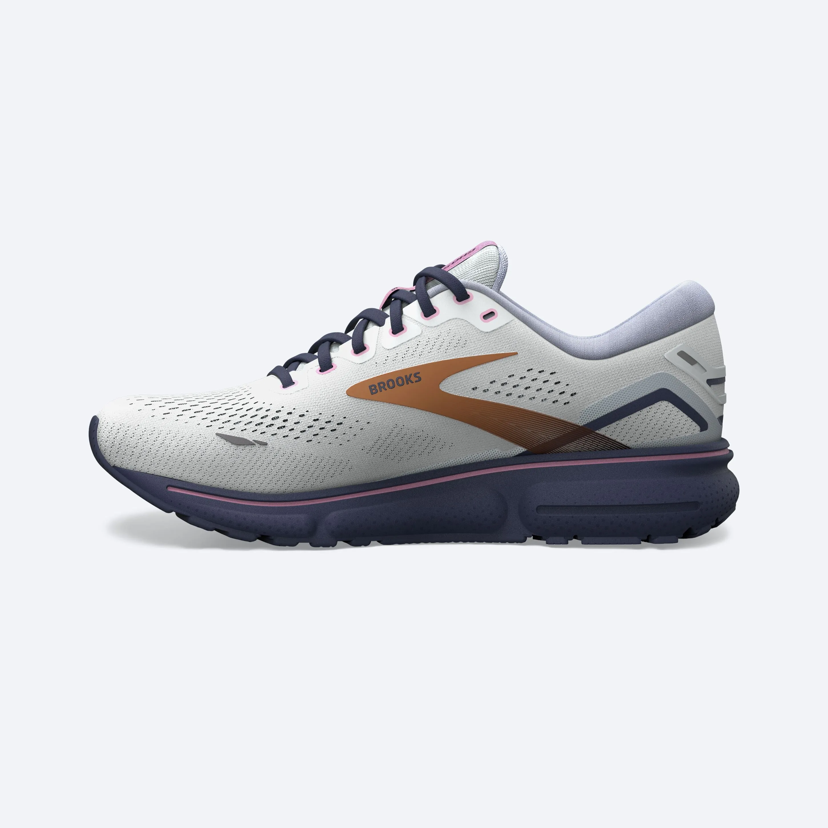 Brooks Womens Ghost 15- Spa Blue/Neo Pink/Copper (1203801B492)
