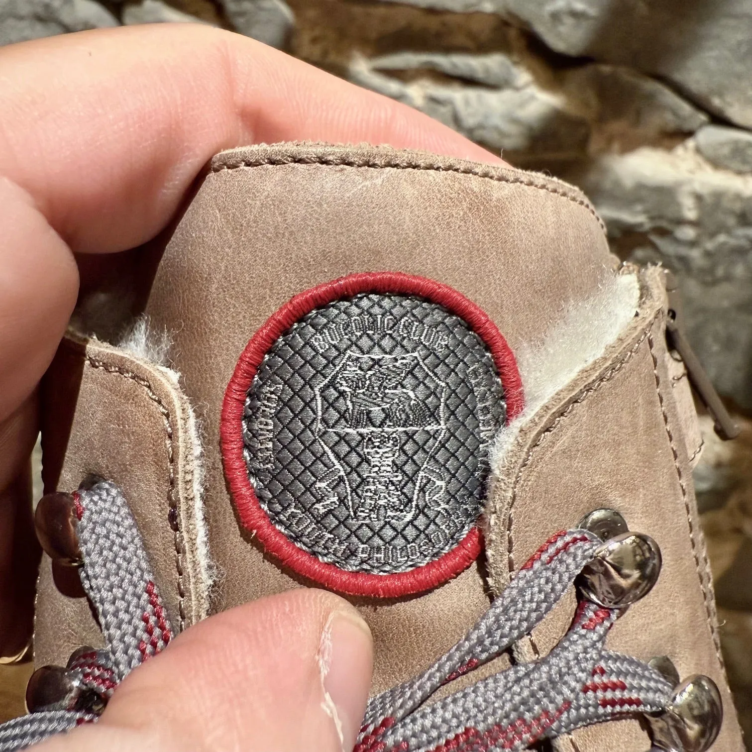 Brunello Cucinelli Kid's Shearling Lined grey Boots