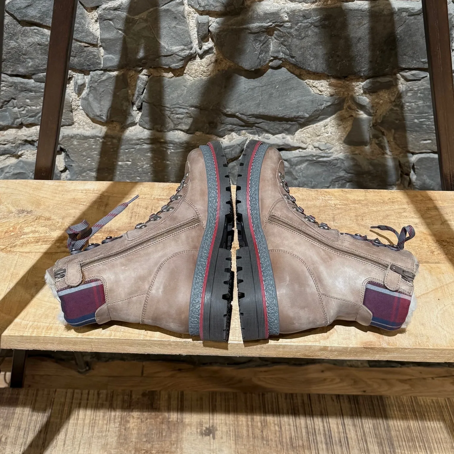 Brunello Cucinelli Kid's Shearling Lined grey Boots