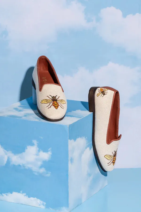 BY PAIGE - NEEDLEPOINT LOAFER IN BEE
