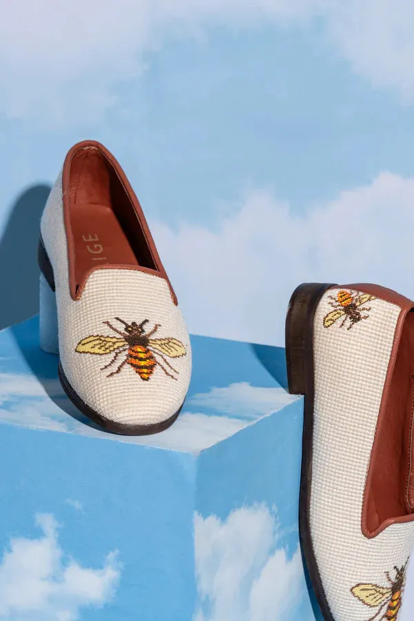 BY PAIGE - NEEDLEPOINT LOAFER IN BEE