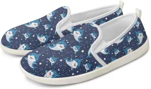 chaqlin Slip On Loafers for Men Women Wide Soft Toe Tennis Shoes Animal Print Fashion Hands Free Work Flat Clipper Mesh Athletic Sneaker