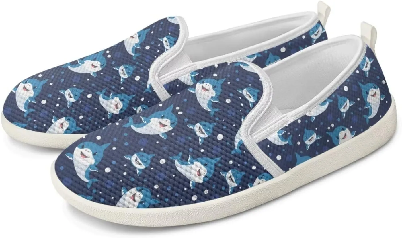 chaqlin Slip On Loafers for Men Women Wide Soft Toe Tennis Shoes Animal Print Fashion Hands Free Work Flat Clipper Mesh Athletic Sneaker
