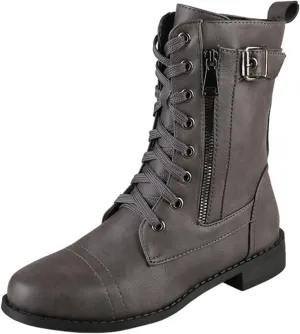 Combat Boots Womens Ankle Black Ankle Booties for Women Women's Ankle Boots Hiking Boot Laces Men Soft Sole Fashion Closed Toe Wide Fit Available