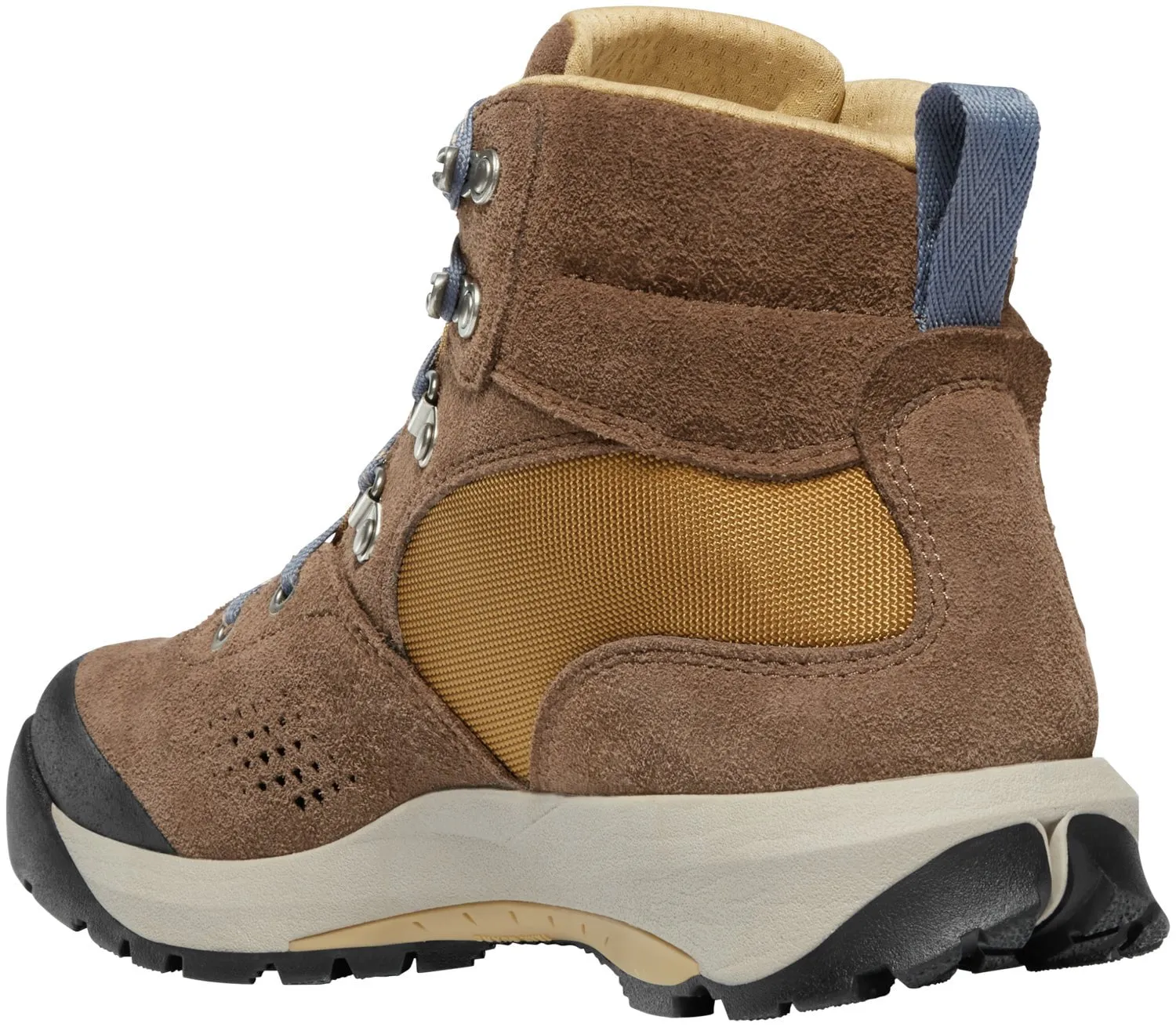 Danner Womens Inquire Mid Pinecone Brown/Prairie Sand Suede Hiking Boots