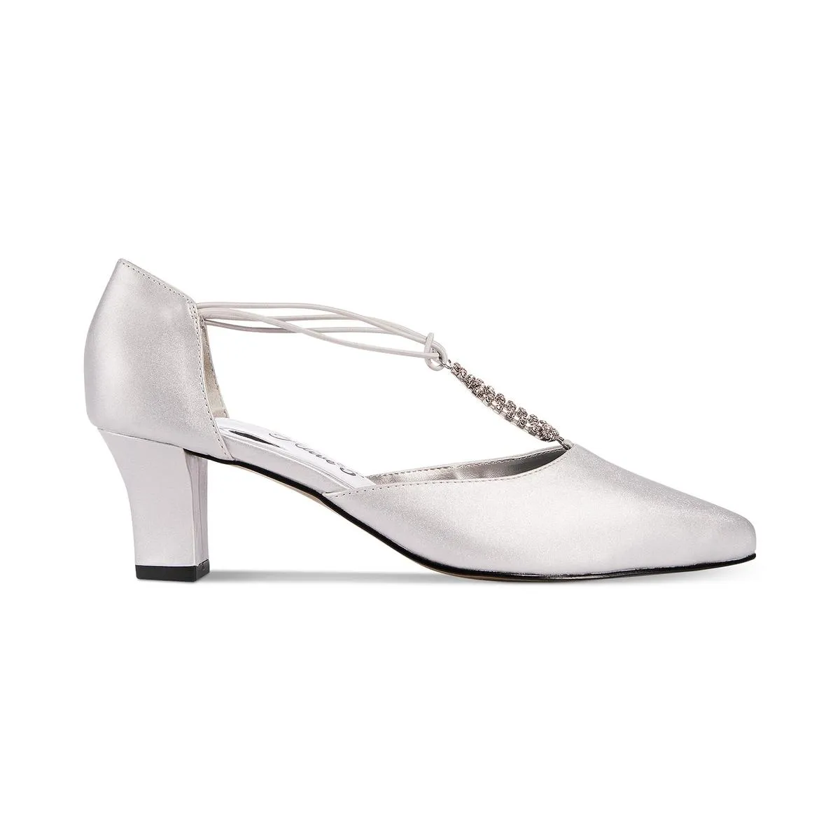 Easy Street Womens Moonlight Satin Double D'Orsay Evening Sandals