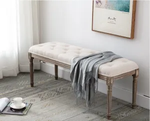 Elegant Footstool for Bedroom, Entryway, Bench, Makeup Stool