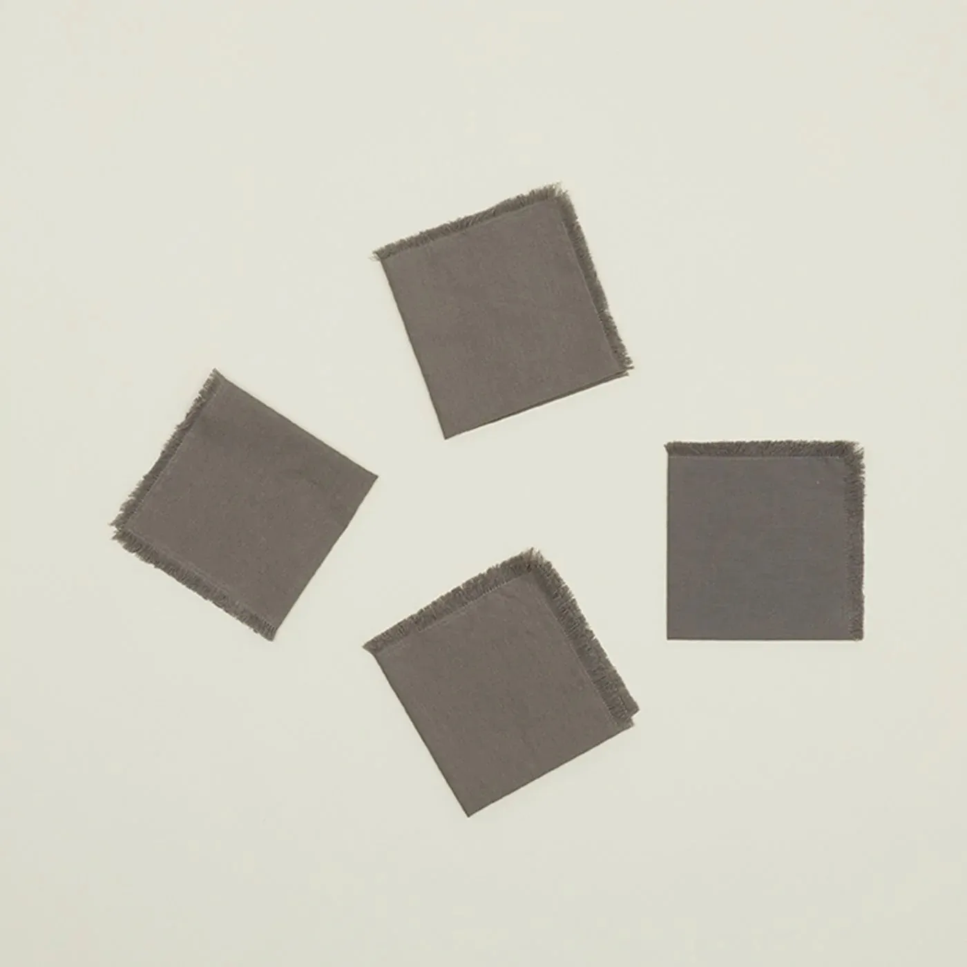 Essential Cocktail Napkin Set of 4 (Dark Grey)