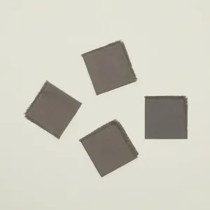 Essential Cocktail Napkin Set of 4 (Dark Grey)