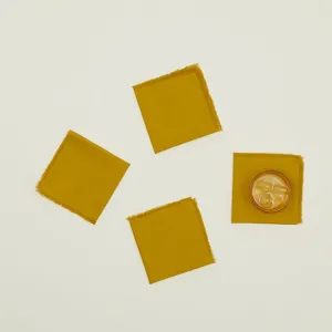 Essential Cocktail Napkin Set of 4 (Mustard)