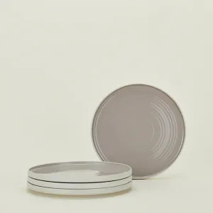 Essential Dinner Plate Set of 4 (Light Grey)