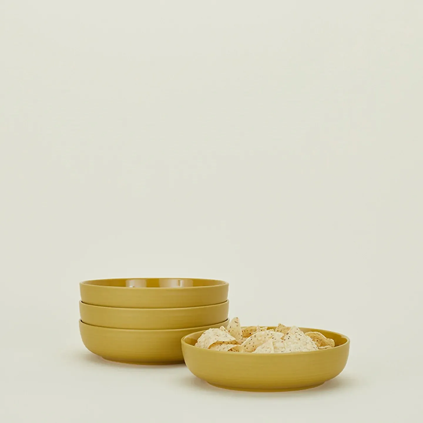 Essential Low Bowl Set of 4 (Mustard)