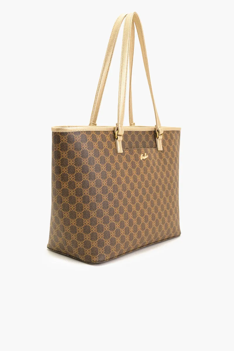 Executive Edge Tote Bag - Dark Brown