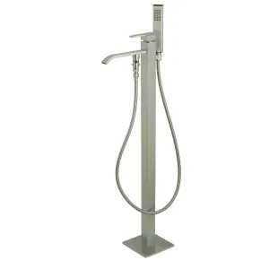 Executive KS4138QLL Single-Handle 1-Hole Freestanding Tub Faucet with Hand Shower, Brushed Nickel