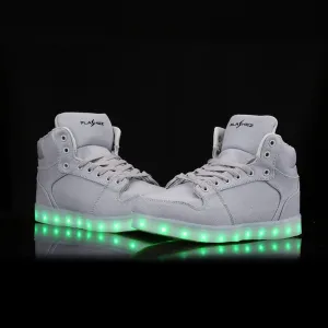 Flashez LED Grey Canvas Trainers