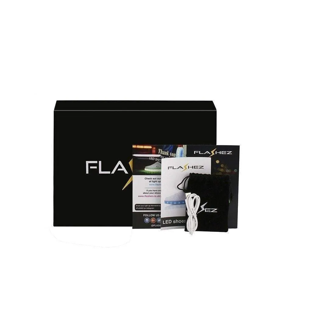 Flashez LED Grey Canvas Trainers