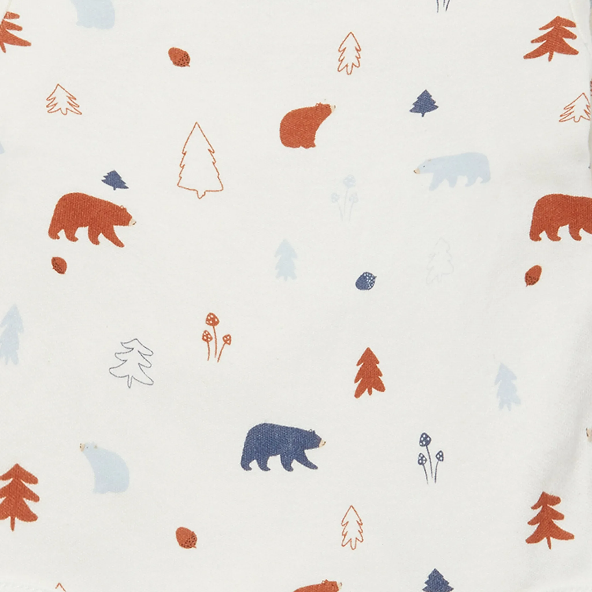 Forest Bear Zip Sleepsuit 4 Pack