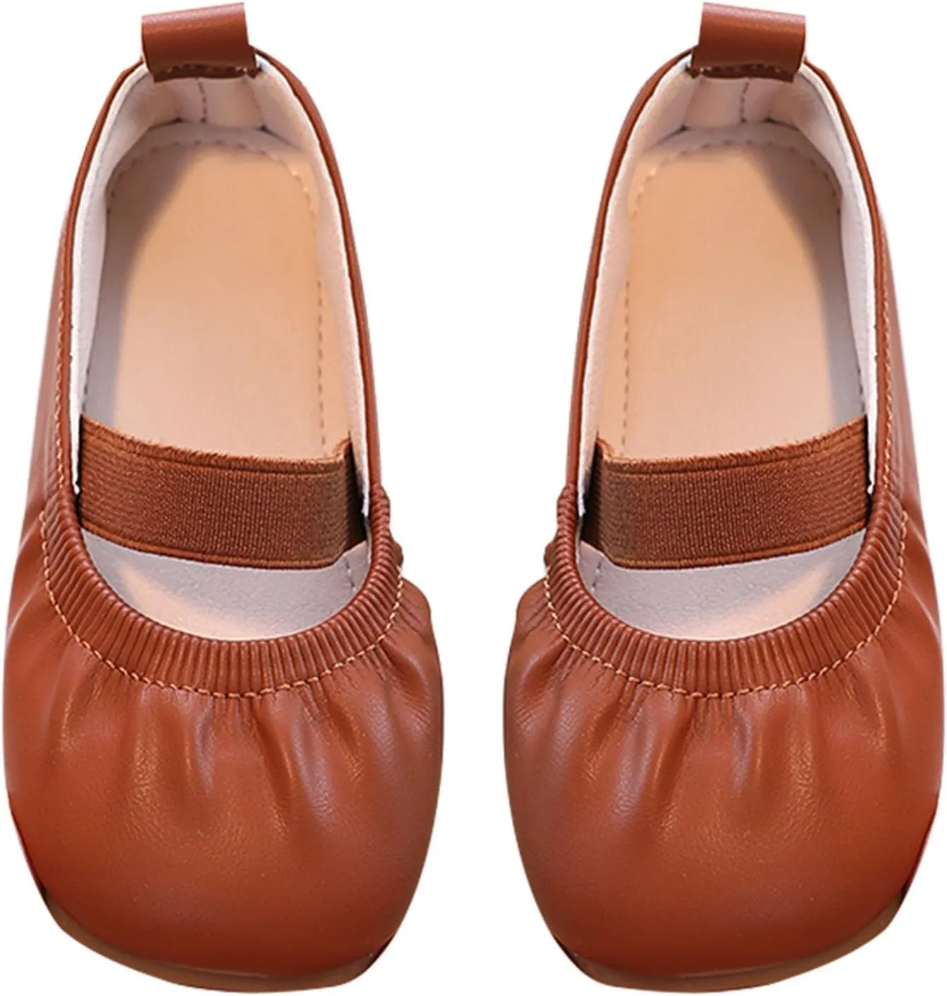 Girl Dress Shoes Toddler Flower Kid Dress Shoes Square Toe Ballet Flats for Party School Wedding Casual Shoes