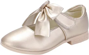 Girls Mary Jane Dress Shoes Bows Flower Girl Wedding Church Shoes Low Heels Toddler Little Kids Pump Shoes
