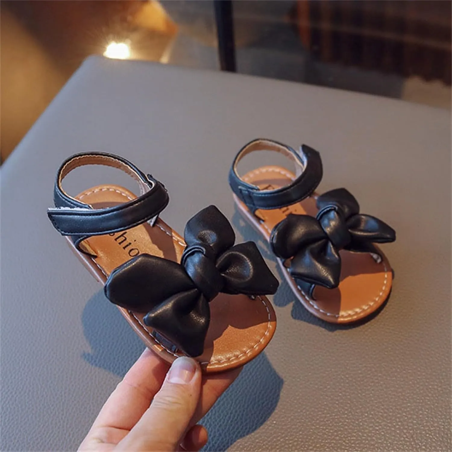 Girls Mary Jane Shoes Flowers Wedding Dress Ballet Flats Bow Slip On Sandal Non Slip On Casual Shoes