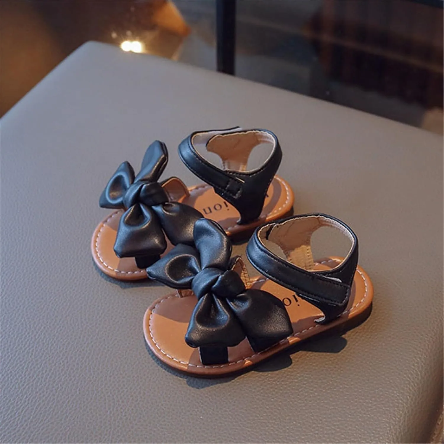 Girls Mary Jane Shoes Flowers Wedding Dress Ballet Flats Bow Slip On Sandal Non Slip On Casual Shoes