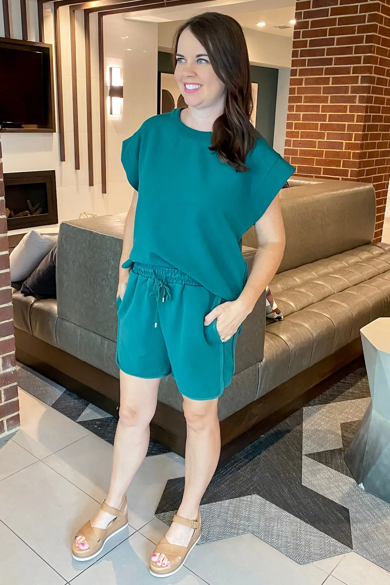 Green Vibes Only Forest Shorts