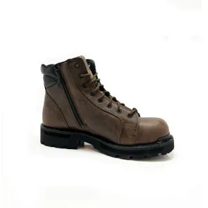 Harley Davidson Men's Ramble Lace Up Boots Brown - Clearance
