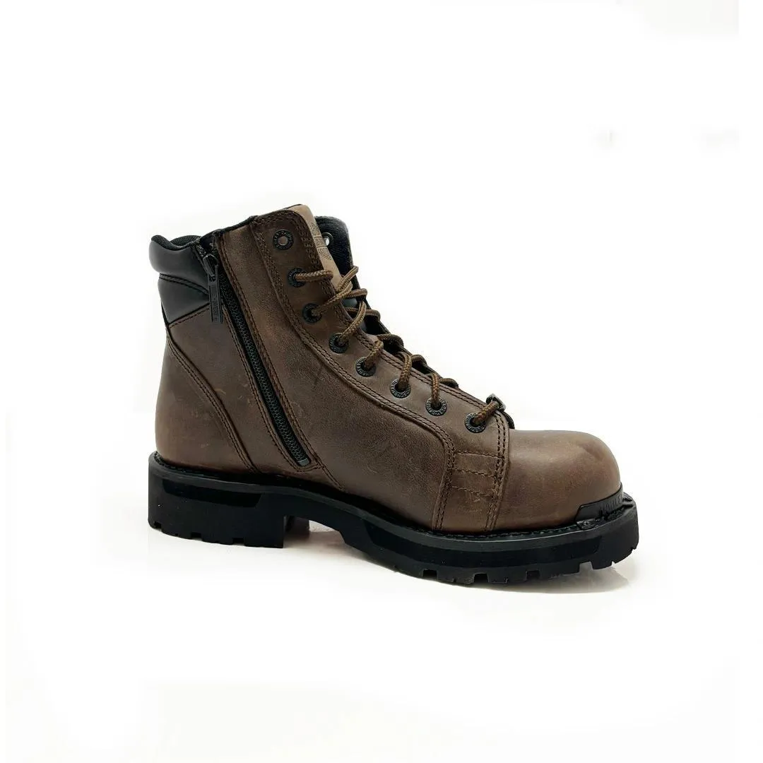 Harley Davidson Men's Ramble Lace Up Boots Brown - Clearance