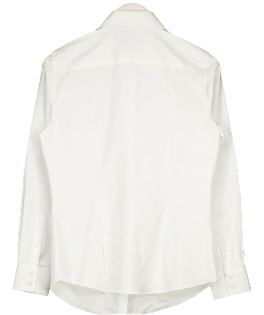 Hawes & Curtis White Semi Fitted Executive Shirt UK 10