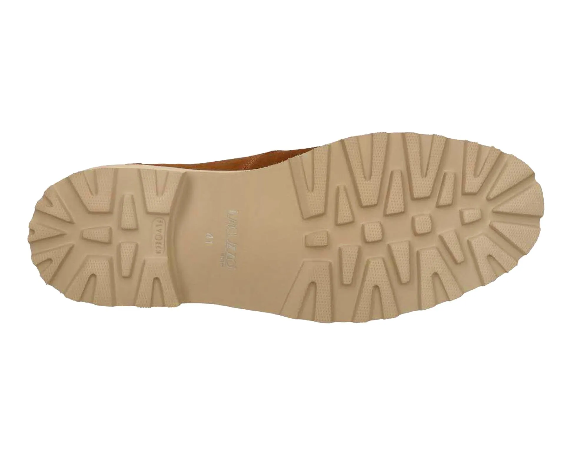 ID24554-Lacuzzo Tobacco Suede Apron Front Shoe