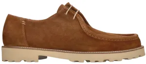 ID24554-Lacuzzo Tobacco Suede Apron Front Shoe