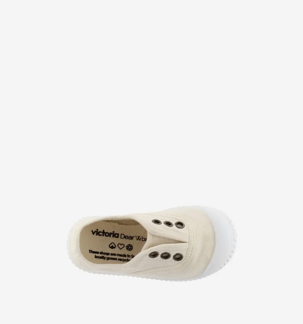 INGLESA DREC® CANVAS PLIMSOLL ELASTIC - COTTON by Victoria Barefoot